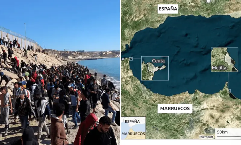 La crisis migratoria en Ceuta y Melilla revive una pregunta: ¿por qué pertenecen a España si están en África?