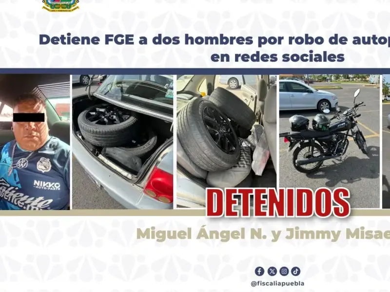 Caen presuntos vendedores de autopartes robadas; intentaron revender a víctima sus propias llantas