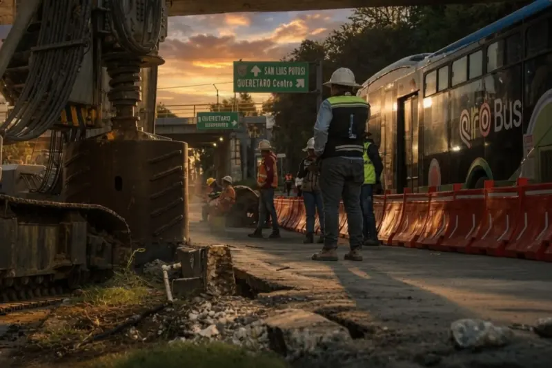 Reducen de 12 a 7 semanas el plazo de la obra en Boulevard Bernardo Quintana