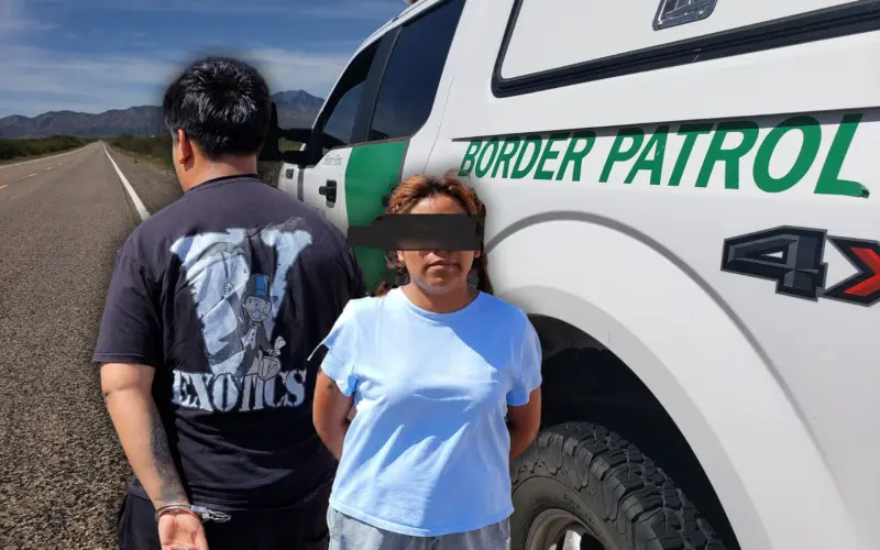 Detienen a mujer estadounidense que transportaba a un migrante mexicano en su cajuela cerca de frontera con San Luis Río Colorado