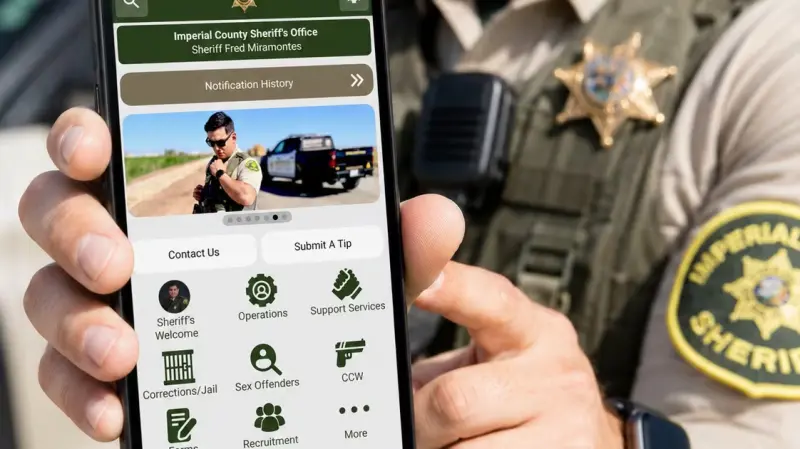Lanzan aplicación del Sheriff de Imperial; ofrecerá alertas y servicios de seguridad en tiempo real