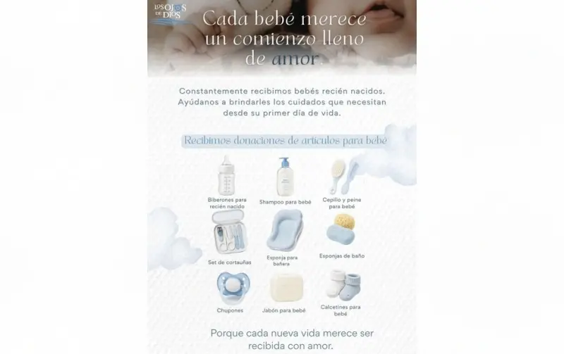 Lanzan colecta de artículos para recién nacidos