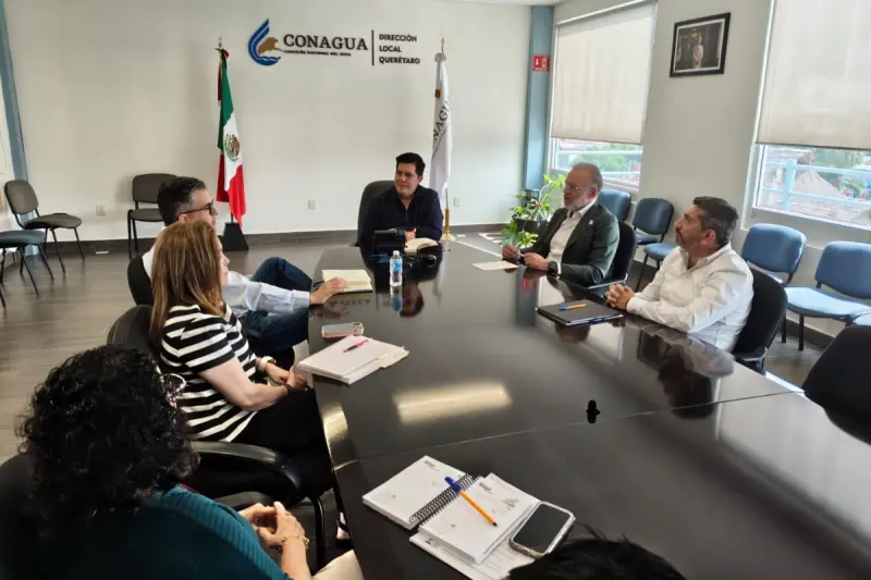 Conagua, Sedesu y CEA fortalecen coordinación para implementar acciones en la presa El Batán