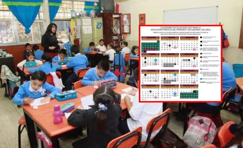 Calendario escolar 2026-2027: estas serían las fechas de inicio de clases, vacaciones, puentes y fin del ciclo que plantea la SEP en su propuesta