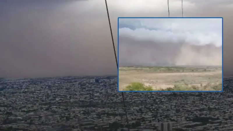 Cierre temporal de escuelas, carreteras y aeropuertos obligaron las tormentas de polvo o tierra en la frontera entre México y Estados Unidos durante el 2025, mientras la OMM alerta que este fenómeno ya afecta a más de 150 países
