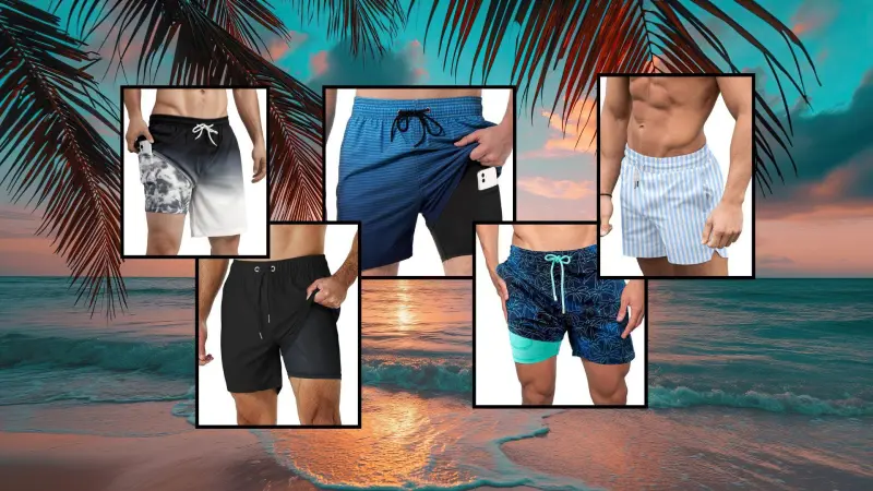 Prepárate para la playa con estos trajes de baño de Amazon para hombres