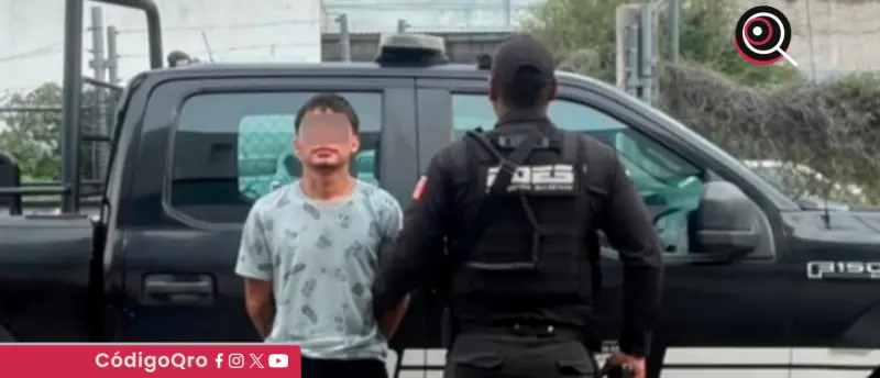 Policía Estatal detiene a hombre armado en Santa Rosa Jáuregui