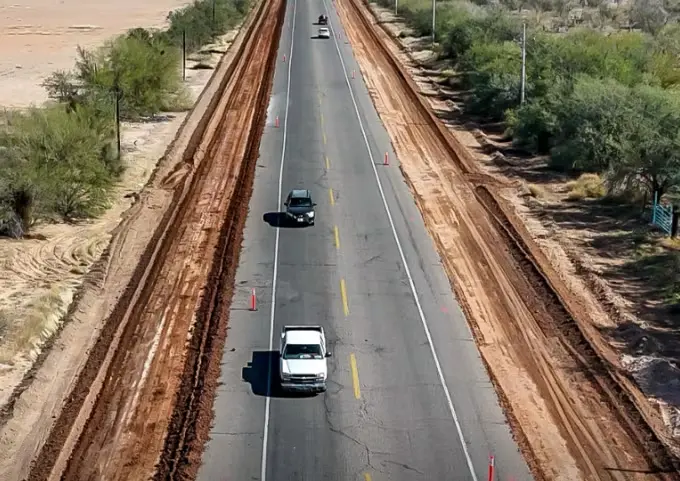 Carretera a Bahía de Kino avanza 39.2%: prevén concluirla hasta Miguel Alemán para diciembre