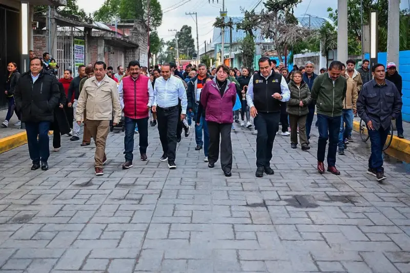 Delfina Gómez entrega reconstrucción de circuito vial en Chiautla; Edomex invirtió 26.7 mdp