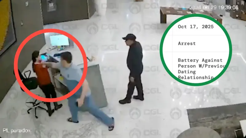Empresario que golpeó a recepcionista ya había sido arrestado en California hace un año
