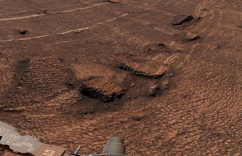 ¿Panales de abeja en Marte? el rover Curiosity descubre un enorme campo de polígonos