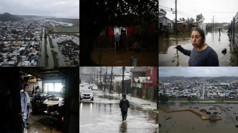 Temporal en Chile provoca apagón que afecta a 10 de las 16 regiones del país