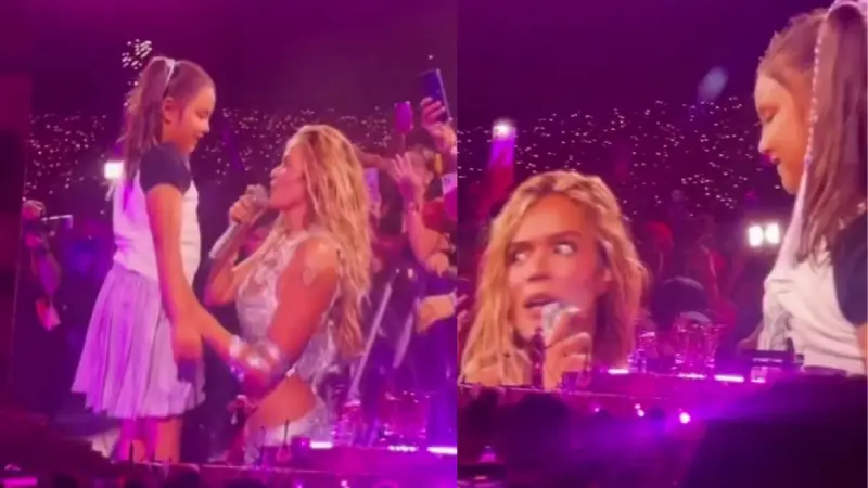 En pleno concierto, Karol G le pidió a una niña que cantara su canción favorita y la pequeña terminó interpretando un éxito de Shakira