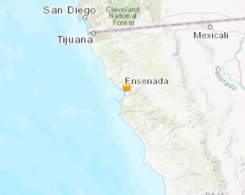 Sismo de magnitud 2.9 se registra cerca de Ensenada; también es percibido en Tijuana