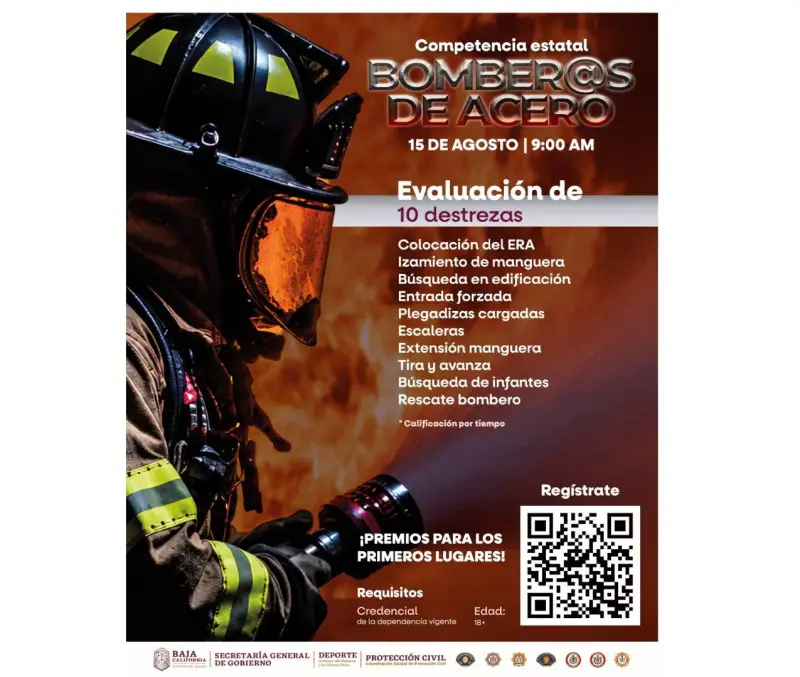 Baja California busca a sus “Bomberos de Acero”: Abren registro para la 3ra Competencia Estatal