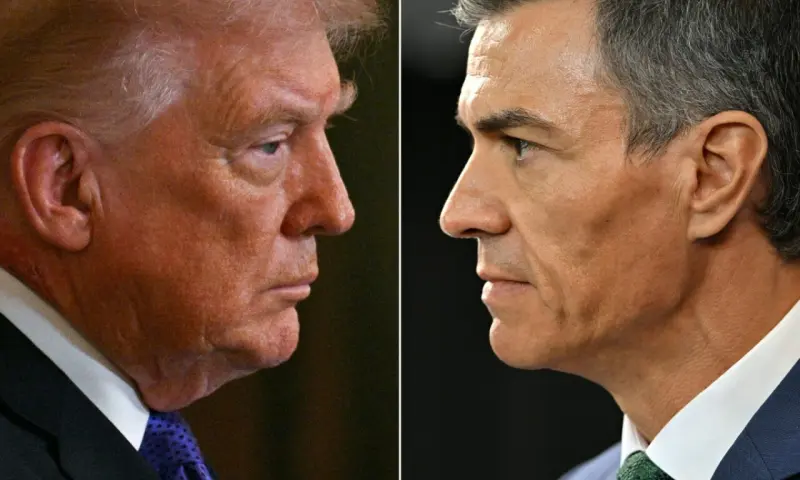 Pedro Sánchez y Donald Trump vuelven a verse las caras en la final del Mundial entre España y Argentina