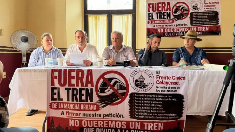 Exigen cambiar trazo de tren de pasajeros en Celaya; ahorrarían 5 mil millones