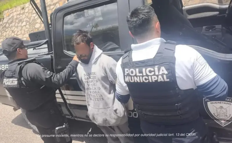 Dentro de Operativo A.R.M.A. se detiene a hombre por robo a transeúnte con violencia en Santa Rosa Jáuregui