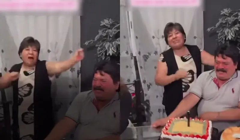 “¡Mi viejo, ra, ra, ra!”: Mujer sorprende con una divertida porra de cumpleaños para su esposo y se vuelve viral