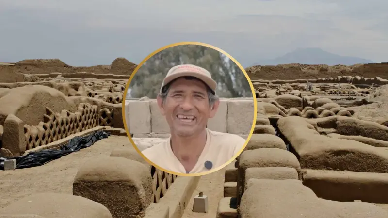 Aprendió a fabricar ladrillos desde niño y ahora usa ese oficio para proteger Chan Chan, la ciudad de barro que lleva 15 años ayudando a conservar para las próximas generaciones