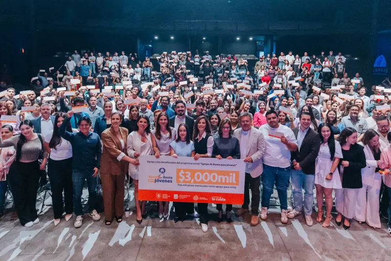 GDL entrega 238 apoyos para renta a jóvenes en situación de vulnerabilidad con inversión total de cinco mdp