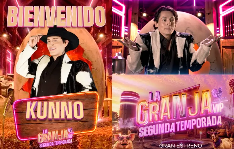 Kunno ahora estará en la nueva temporada de “La Granja VIP 2”