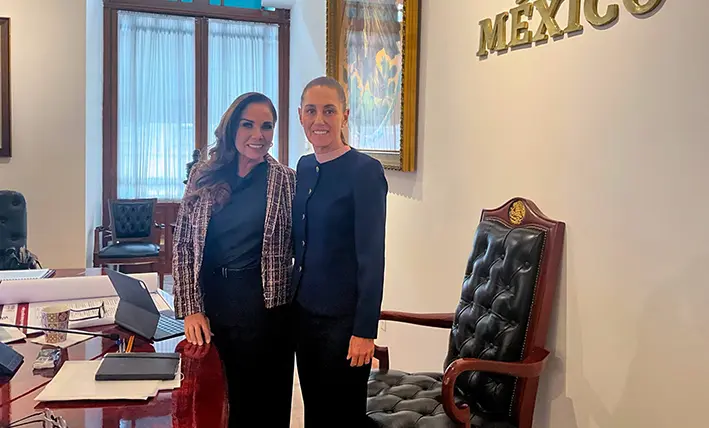 Mara y Sheinbaum aprietan el paso contra el sargazo