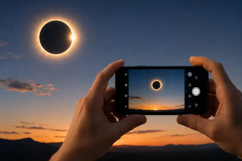 ¿Se puede grabar el eclipse solar con el móvil? Esto recomiendan los expertos