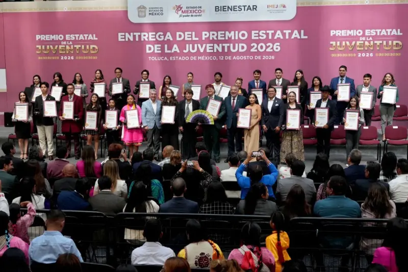 Premio Estatal de la Juventud 2026 reconoce a 30 jóvenes del Edomex
