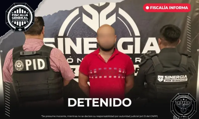 FGE detiene a “El Morras” por homicidio calificado en El Marqués