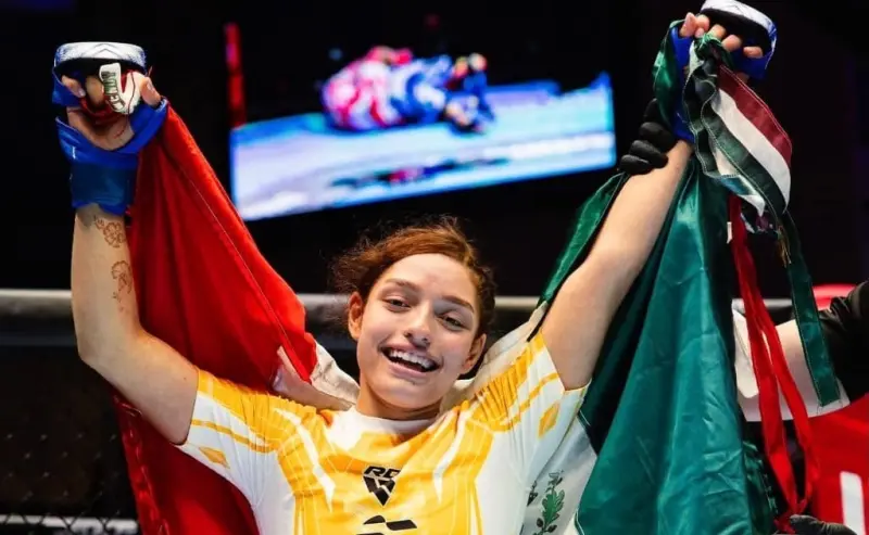 Chihuahuense es tricampeona mundial juvenil de Artes Marciales Mixtas