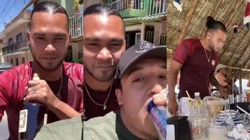 “Venimos bien pedos”: Gullit Peña reaparece con alcohol sobre una moto y desata preocupación en redes