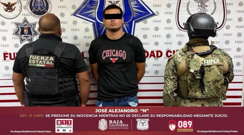 Detienen en Mexicali , presunto integrante de Los Rusos, con droga