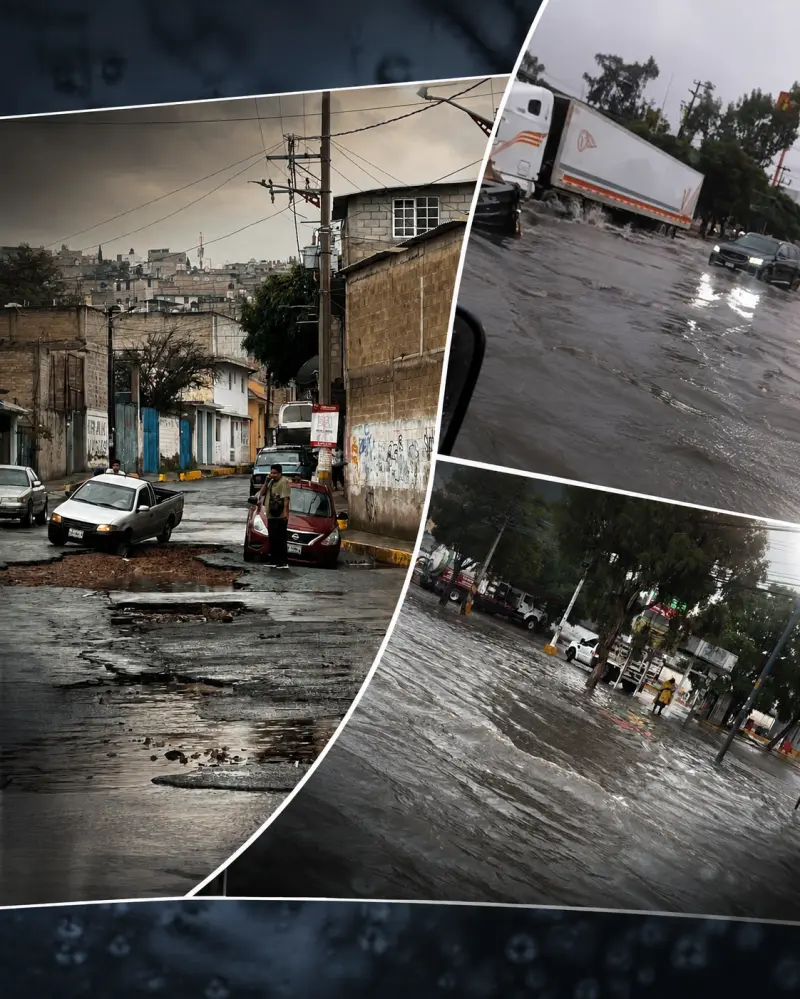 Azota lluvia al Edomex y provoca inundaciones en varios municipios