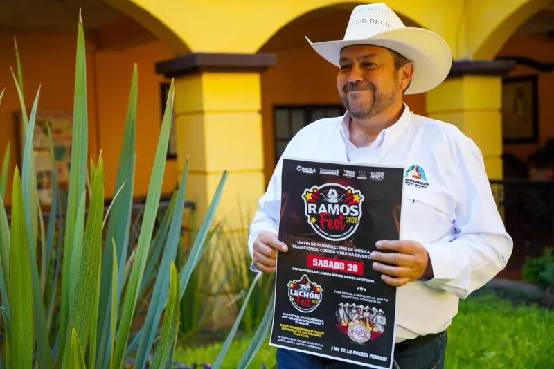 Ramos Fest 2026 reunirá gastronomía, música y tradiciones en tres días