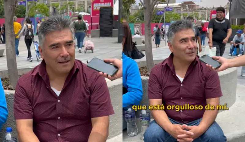 “¿Usted cree que es mejor papá que su papá?”: hombre conmueve con la respuesta que dio durante una entrevista en la calle
