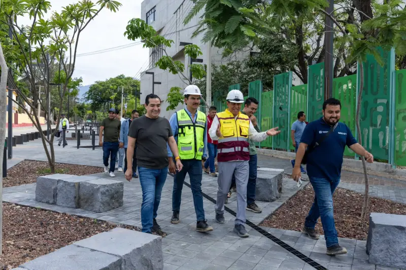 Supervisan avances en el Parque Lineal Ciudad de los Deportes