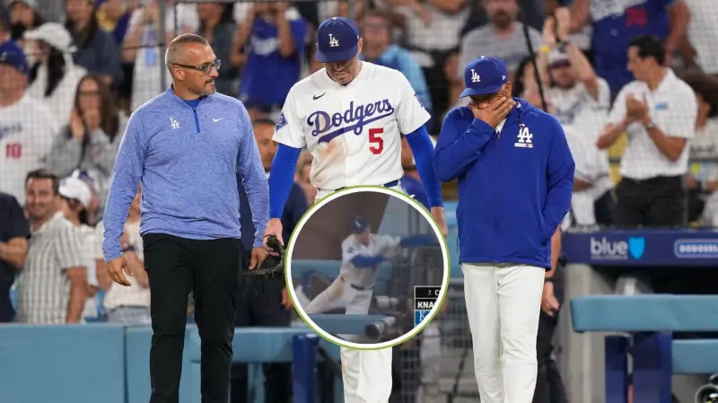 Brutal caída, Freddie Freeman se salva de una tragedia en pleno juego de los Dodgers: Video