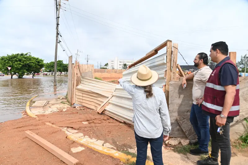 Atiende Gobierno de Coatzacoalcos colonias afectadas por las lluvias
