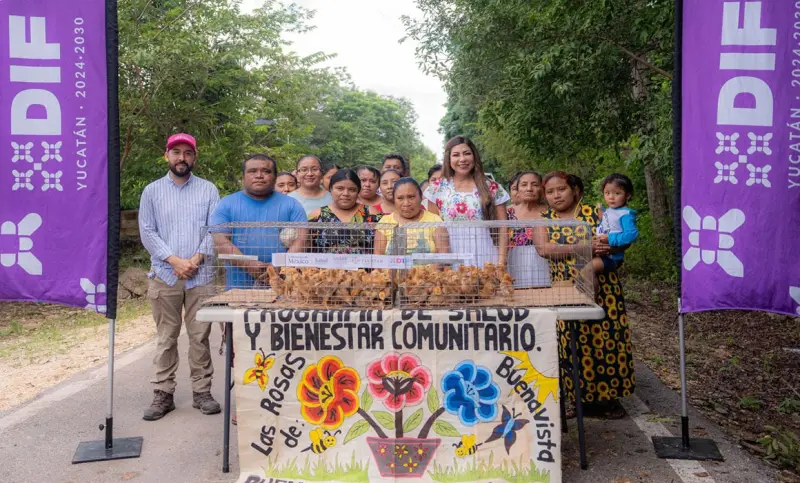 DIF Yucatán impulsa seguridad alimentaria de familias en Chemax