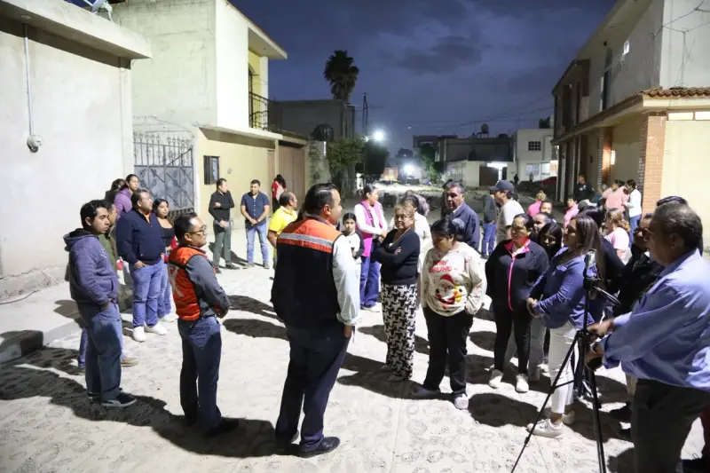 Gaspar Trueba supervisa obra de urbanización integral en la calle El Potrero de Galeras