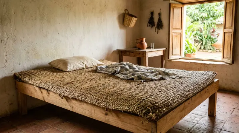 Antes del aire acondicionado, en México ya existía una forma sencilla de hacer más llevadero el calor: el petate de fibras naturales, una tradición prehispánica que todavía puede utilizarse en casa