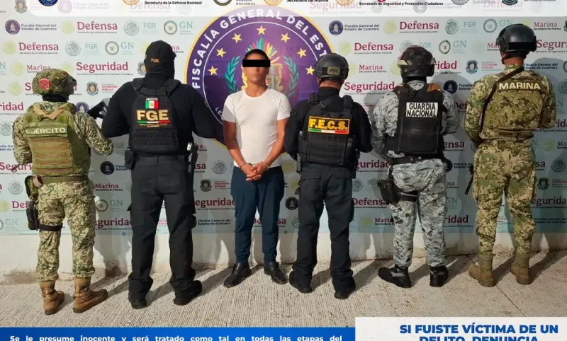 Detienen a un presunto extorsionador de tiendas OXXO en Acapulco