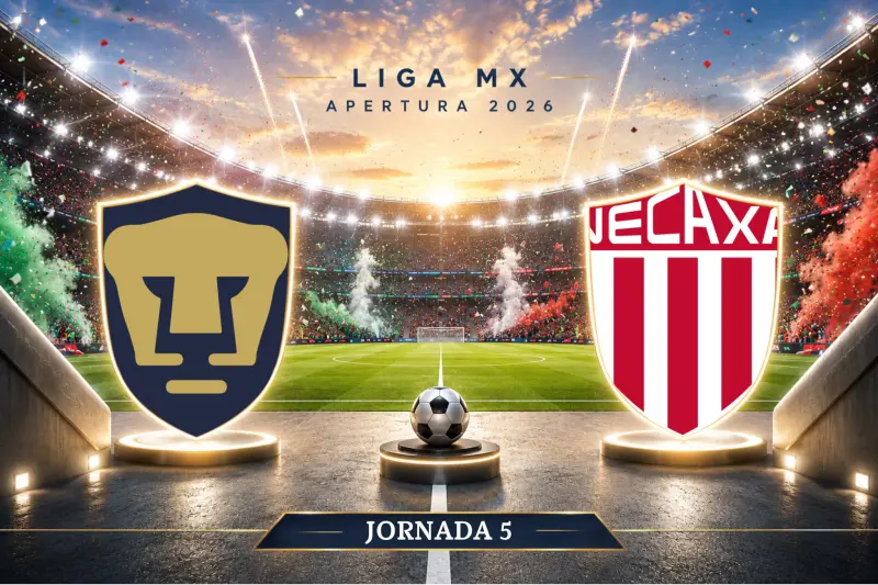 Pumas vs. Necaxa: ¿Dónde y a qué hora ver el partido de la jornada 5 del Apertura 2026?
