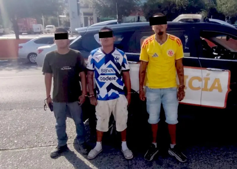 Detecta C4 de Guadalupe vehículo robado y capturan a 3 hombres