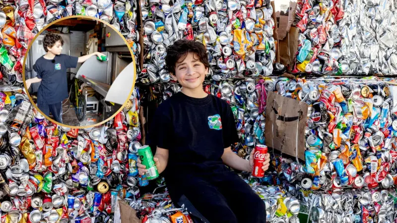 Un niño de 13 años ha convertido 1.5 millones de latas en más de $417,000 pesos para ayudar a otras personas, después de comenzar a los 10 recogiendo envases que los negocios de su comunidad desechaban