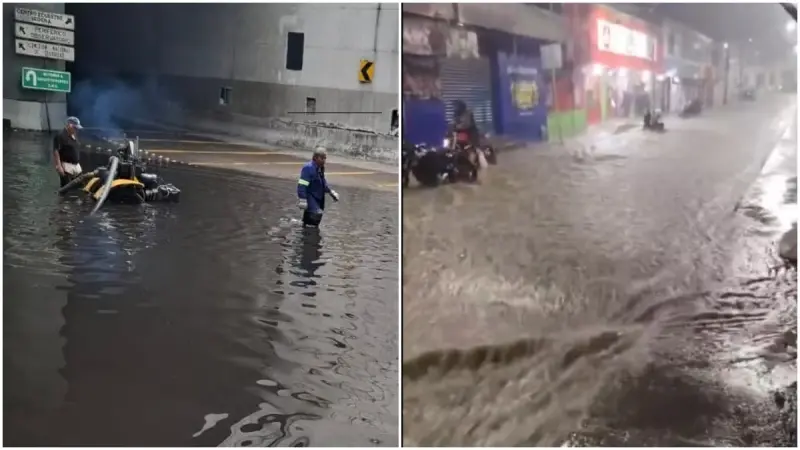 (VIDEOS) Se ‘cae el cielo’ en Tlalpan: Activan alertas Púrpura y Roja en CDMX por lluvias torrenciales