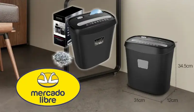 Mercado Libre rebaja 33% la trituradora de papel Sangkee con nivel de seguridad P-3 y opción a 24 meses