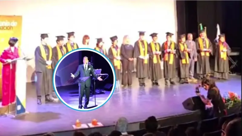 Así fue la graduación de Cristian Castro: Verónica entre lágrimas y compañeros disfrutan de concierto