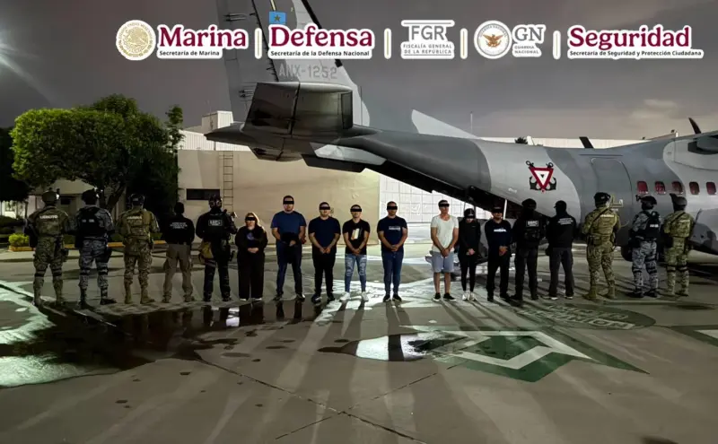 Detienen a 20 presuntos integrantes del CJNG en operativo simultáneo en tres estados